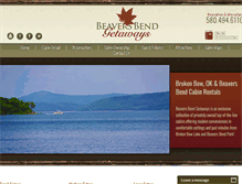 Tablet Screenshot of beaversbendgetaways.com